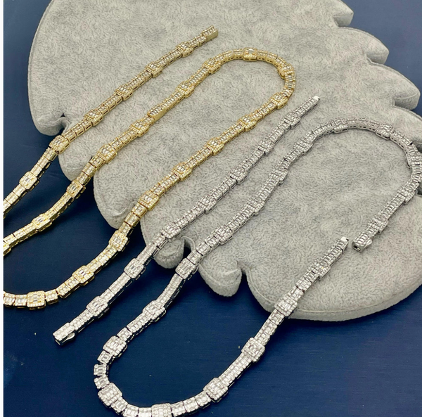 Pave Bezel Tennis Set