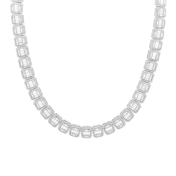Diamond Baguette Necklace