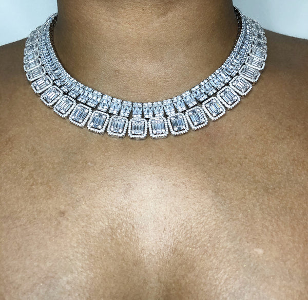 Omega Diamond Necklace