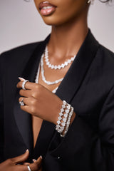 Pave Bezel Tennis Set