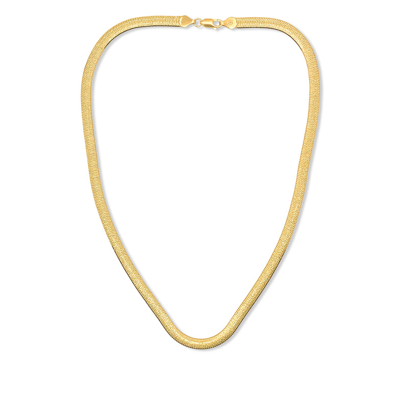 Textured Herringbone Necklace
