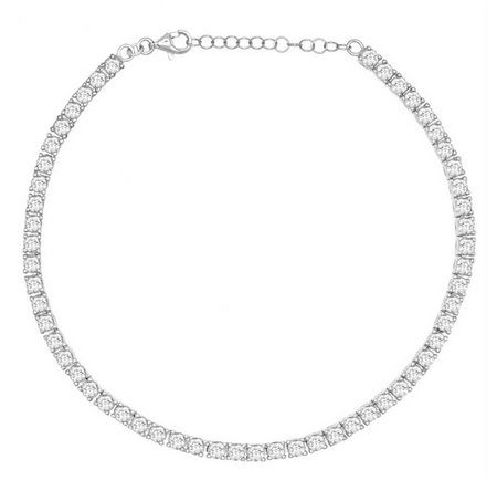 Diamond Cuban Anklet