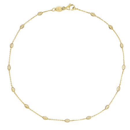 Diamond Cuban Anklet