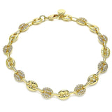 Diamond Gucci Puff Anklet