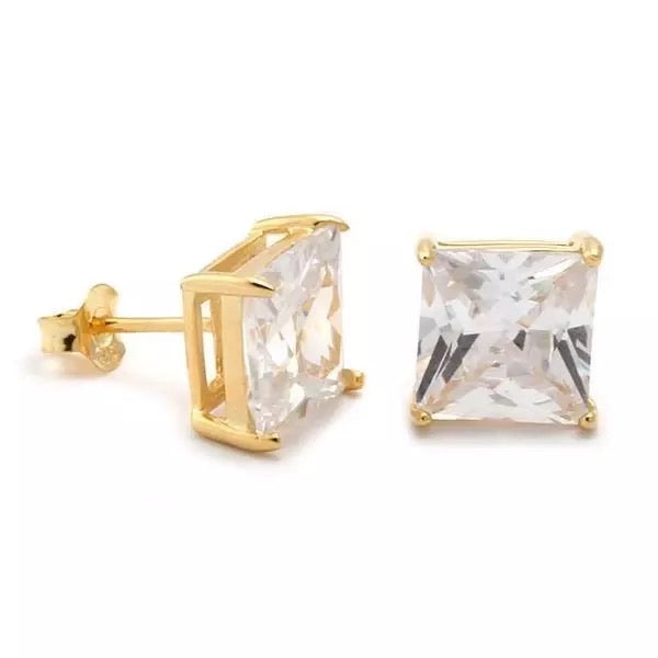 Princess Cut Studs
